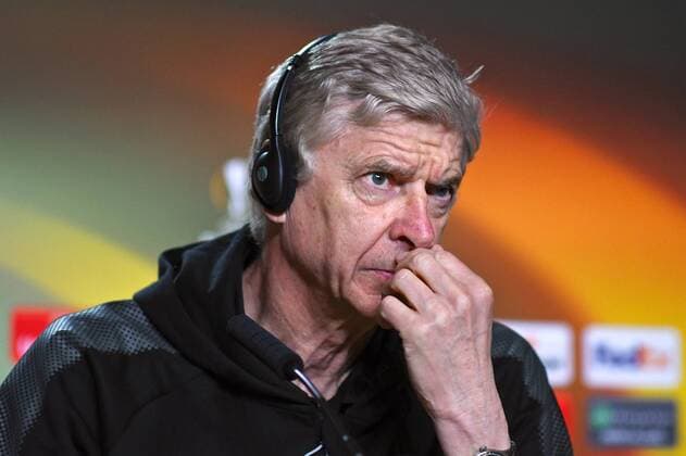 Arsenal press conference PK Pressekonferenz Arsenal manager Arsene Wenger during the Arsenal Press Conference at the Wanda Metropolitano Stadium, Madrid Content Not Available For UK Newspapers Copyright: xKristianxKanex FIL-11736-0001