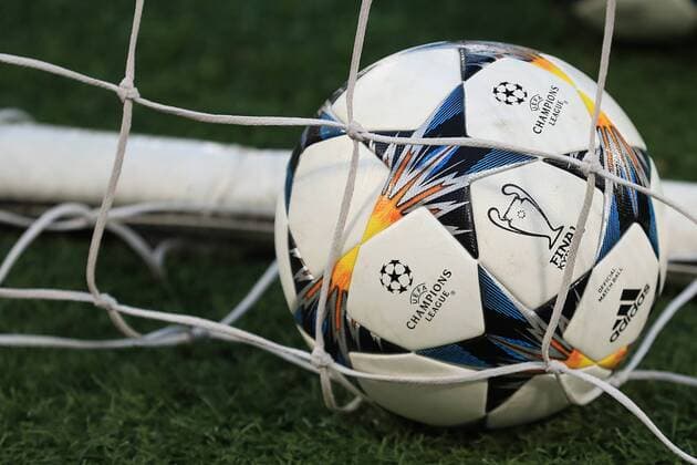 2nd May 2018, Stadio Olimpico, Rome, Italy; UEFA Champions League football, semi final, 2nd leg, AS Roma versus Liverpool; Practice match ball sits in the net  ActionPlus12018927