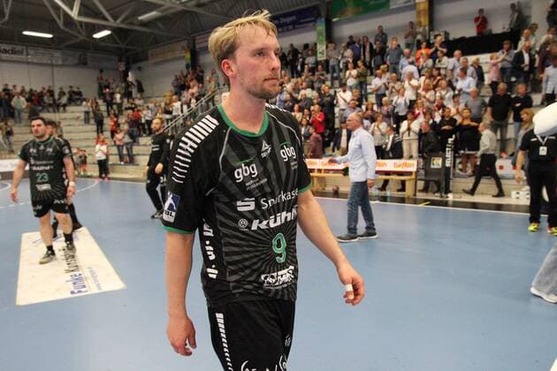 Disappointment at Jacob Nelson VfL Eintracht Hildesheim 9 ASV Hamm Westphalia vs VfL Eintracht Hildesheim Handball 2 Bundesliga 02 05 2018 ASV Hamm Westphalia vs VfL Eintracht Hildesheim Handball 2 Bundesliga 02 05 2018 Hamm Copyright: xEIBNER JanxStrohdiekx EP_JSK