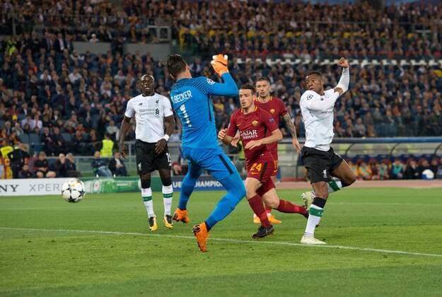 A.S. Roma v Liverpool UEFA Champions League Semi-Final Georginio Wijnaldum of Liverpool scores his team s 2nd goal to make it 2-1 during the UEFA Champions League Semi-Final match at the Stadio Olimpico, Rome Content Not Available For UK Newspapers Copyright: xRussellxHartx FIL-11735-0018