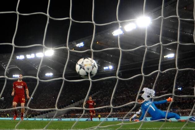 Gol Sadio Mane. Sadio Mane scores goal 0-1 Liverpool Roma 02-05-2018 Stadio Olimpico Football Calcio UEFA Champions League 2017 2018 AS Roma - Liverpool Semifinali di ritorno, Semi finals 2nd leg Foto Andrea Staccioli Insidefoto andreaxstaccioli