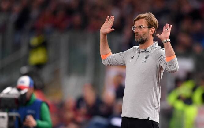 FOOTBALL CHAMPIONS LEAGUE SEASON 2017 2018 SEMI-FINAL RUECKSPIEL AS Roma Liverpool FC 02 05 2018 Coach Juergen Klopp Liverpool FC Rome