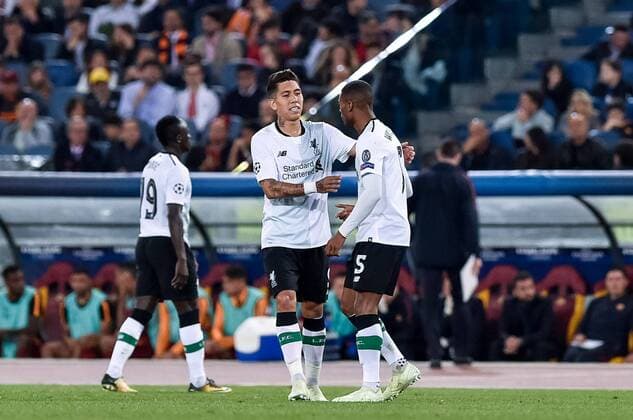 May 2, 2018 - Rome, Italy - Georginio Wijnaldum of Liverpool celebrates scoring second goal during the UEFA Champions League Semi Final match between Roma and Liverpool at Stadio Olimpico, Rome, Italy on 2 May 2018. Roma v Liverpool.UEFA Champions League.2 05 2018.  - ZUMAn230 20180502_zaa_n230_790 Copyright: xGiuseppexMaffiax