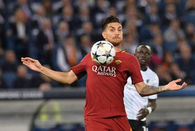 May 2, 2018 - Rome, Italy - Lorenzo Pellegrini during the UEFA Champions League semifinal match between AS Roma and FC Liverpool at the Olympic stadium on may 02, 2018 in Rome, Italy. A.S. Roma v Liverpool - UEFA Champions League Semi Final Second Leg  - ZUMAn230 20180502_zaa_n230_944 Copyright: xSilviaxLorex