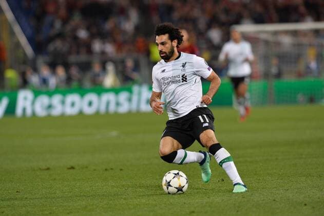 May 2, 2018 - Rome, Italy - Mohamed Salah during the UEFA Champions League semifinal match between AS Roma and FC Liverpool at the Olympic stadium on may 02, 2018 in Rome, Italy. A.S. Roma v Liverpool - UEFA Champions League Semi Final Second Leg  - ZUMAn230 20180502_zaa_n230_953 Copyright: xSilviaxLorex