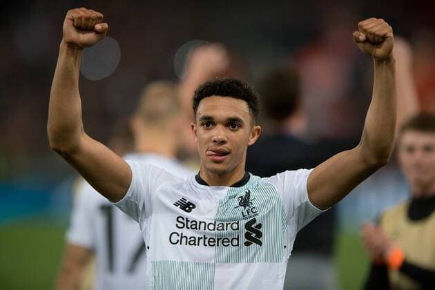 A.S. Roma v Liverpool UEFA Champions League Semi-Final Trent Alexander-Arnold of Liverpool celebrates following the UEFA Champions League Semi-Final match at the Stadio Olimpico, Rome Content Not Available For UK Newspapers Copyright: xRussellxHartx FIL-11735-0065