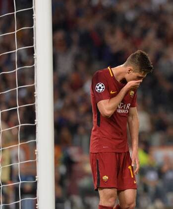 May 2, 2018 - Rome, Italy - Patrik Schick during the UEFA Champions League semifinal match between AS Roma and FC Liverpool at the Olympic stadium on may 02, 2018 in Rome, Italy. A.S. Roma v Liverpool - UEFA Champions League Semi Final Second Leg  - ZUMAn230 20180502_zaa_n230_997 Copyright: xSilviaxLorex