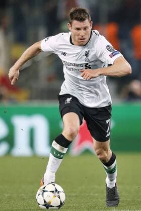 ROME, 02-04-2018 , Stadium Olimpico , season 2017 2018 , Champions League semi final second leg. Liverpool player James Milner on the ball during the game AS Roma - Liverpool. AS Roma - Liverpool  x2162726x