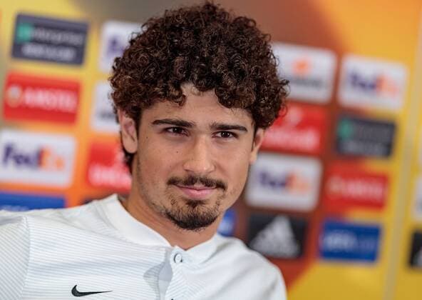 02 05 2018 Red Bull Arena Salzburg UEFA Champions League semi-finals Rueckspiel Press conference in picture Andre Ramalho FC Salzburg Andre Ramalho FC Salzburg during the UEFA Champions League semi-final match between Salzburg and Olympique Marseille at the Red Bull Arena in Salzburg Austria on 2018 05 02 Salzburg  EX_FEI