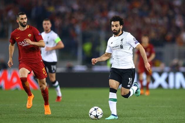 May 2, 2018 - Rome, Italy - AS Roma v FC Liverpool - Champions League semi-final second leg.Mohamed Salah of Liverpool at Olimpico Stadium in Rome, Italy on May 02, 2018. A.S. Roma v Liverpool - UEFA Champions League Semi Final Second Leg  - ZUMAn230 20180502_zaa_n230_1058 Copyright: xMatteoxCiambellix