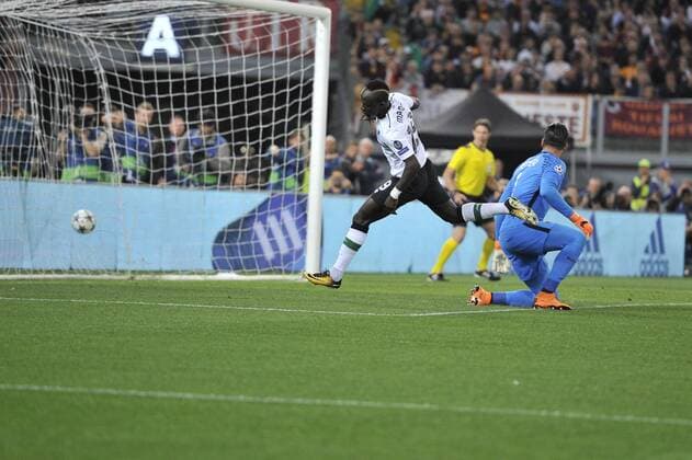 IPP20180502 Football - soccer: UEFA Champions League 2017 2018, AS Rom - FC Liverpool, Sadio Mane Segna il gol del 0-1 ? (Hinweis: Verwendung nur in Deutschland - only Germany) *** IPP20180502 Football soccer UEFA Champions League 2017 2018 AS Roma Liverpool Sadio Mane Segna il gol del 0 1 Note Use only in Germany only Germany 