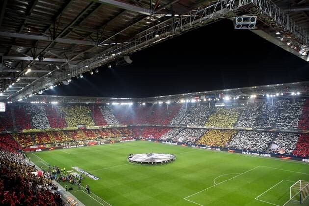 SOCCER - EL, RBS vs Marseille SALZBURG,AUSTRIA,03.MAY.18 - SOCCER - UEFA Europa League, semifinal, Red Bull Salzburg vs Olympique Marseille. Image shows the stadium. GEPAxpictures xChristianxWalgram