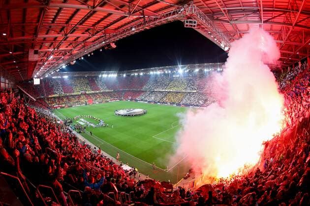 Bilder des Tages - SPORT SOCCER - EL, RBS vs Marseille SALZBURG,AUSTRIA,03.MAY.18 - SOCCER - UEFA Europa League, semifinal, Red Bull Salzburg vs Olympique Marseille. Image shows the stadium. GEPAxpictures xChristianxWalgram