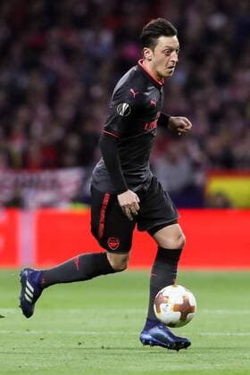 Spain Madrid 03 05 2018 UEFA Europa League 2017 2018 Season Semi finals Second leg Semi finals Atletico Madrid Arsenal FC Mesut Oezil AFC in action DeFodi048