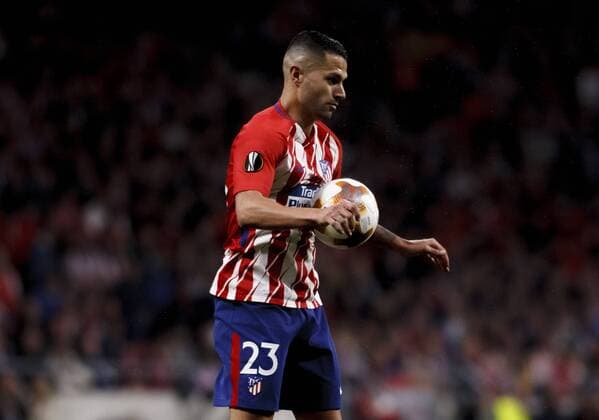 Vitolo of Atletico de Madrid during the UEFA Europe League 2017 18 Semi final second leg match between Atletico de Madrid and Arsenal at Wanda Metropolitano Stadium in Madrid on May 3, 2018. (Photo by Guille Martinez Cordon Press)  xGuillexMartinezx xEuropaxLeaguex2017 18:xAtleticoxdexMadridxvsxArsenalx