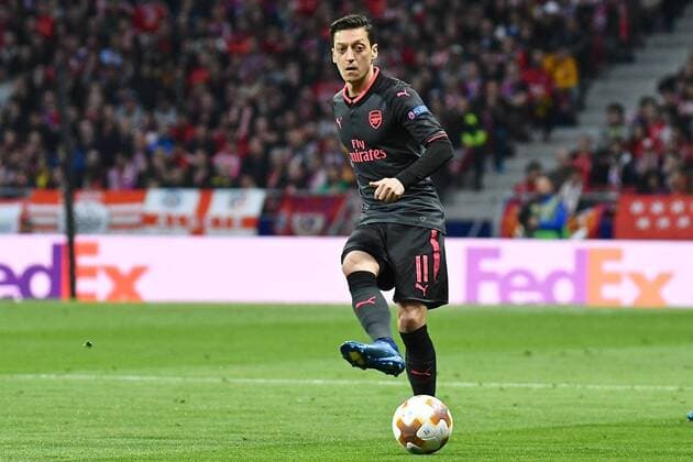 Atletico Madrid v Arsenal UEFA Europa League Semi-Final Mesut ?zil of Arsenal during the UEFA Europa League Semi-Final match at the Wanda Metropolitano Stadium, Madrid Content Not Available For UK Newspapers Copyright: xKristianxKanex FIL-11741-0029