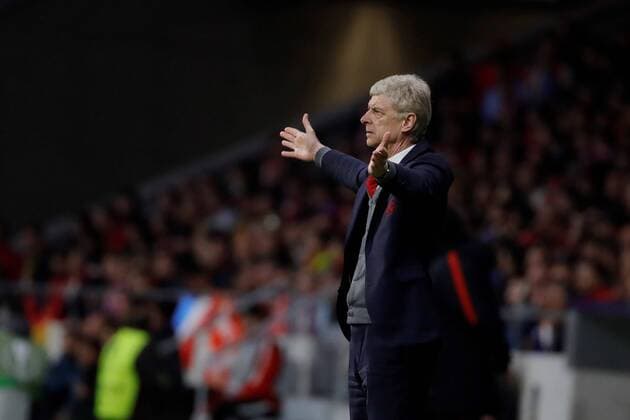 Arsenal s French coach Arsene Wenger during the UEFA Europa League semifinal second leg match between Atletico de Madrid and Arsenal at the Wanda Metropolitano stadium in Madrid, Spain, 03 May 2017. Atletico de Madrid vs. Arsenal !ACHTUNG: NUR REDAKTIONELLE NUTZUNG!  Copyright: xJuanJoxMartinx CDM43 20180503-636609850474408802
