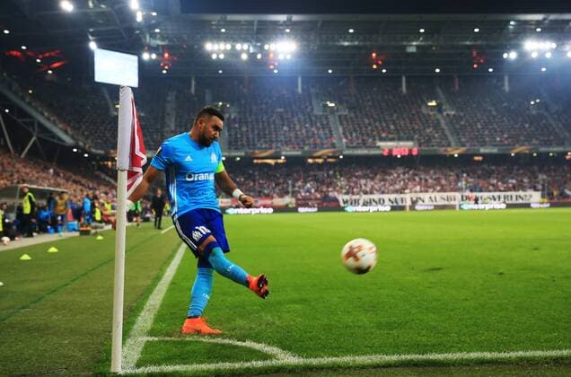 SOCCER - EL, RBS vs Marseille SALZBURG,AUSTRIA,03.MAY.18 - SOCCER - UEFA Europa League, semifinal, Red Bull Salzburg vs Olympique Marseille. Image shows Dimitri Payet (Marseille). GEPAxpictures xMarioxBuehner