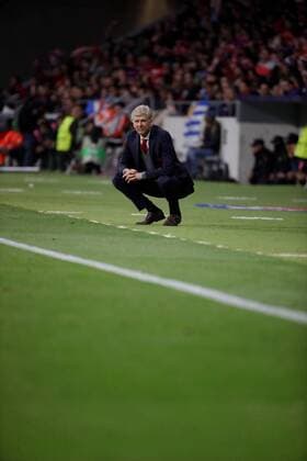Arsenal s French coach Arsene Wenger during the UEFA Europa League semifinal second leg match between Atletico de Madrid and Arsenal at the Wanda Metropolitano stadium in Madrid, Spain, 03 May 2017. Atletico de Madrid vs. Arsenal !ACHTUNG: NUR REDAKTIONELLE NUTZUNG!  Copyright: xJuanJoxMartinx CDM49 20180503-636609873355116726