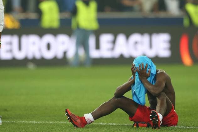 Bilder des Tages - SPORT SOCCER - EL, RBS vs Marseille SALZBURG,AUSTRIA,03.MAY.18 - SOCCER - UEFA Europa League, semifinal, Red Bull Salzburg vs Olympique Marseille. Image shows the disappointment of Diadie Samassekou (RBS). GEPAxpictures xMathiasxMandl