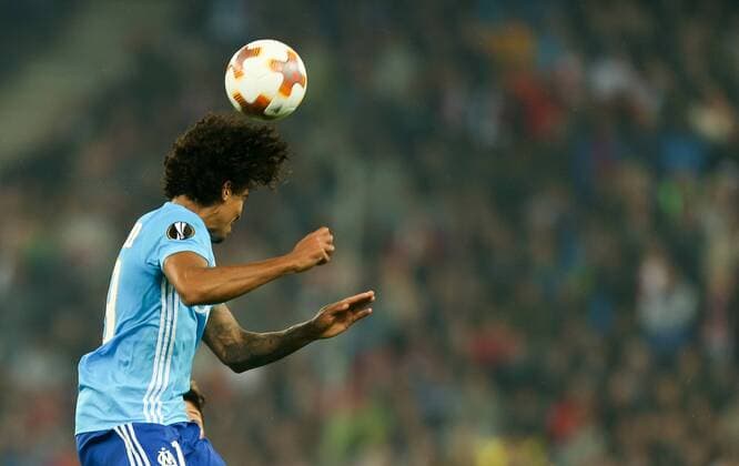 03 05 2018 Red Bull Arena Salzburg UEFA Champions League Round of 16 Olympique Marseille semi-final Luiz Gustavo Olympique Marseille UEFA Champions League semi-final 2nd leg match between Salzburg and Olympique Marseille at the Red Bull Arena Austria on 2018 05 03 Salzburg  EX_RHA