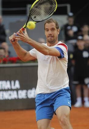 Manolo Santana Charity, match of tennis during Madrid Open of Tennis in profit of two NGOs for support programs for women and girls in vulnerability situation. (Photo: Jose Cuesta 261 Cordon Press). Richard Gasquet. Cordon Press Manolo Santana Charity, partido de tenis durante el Madrid Open de Tenis en beneficio de dos ONG  xJ.xLuisxCuestax xx