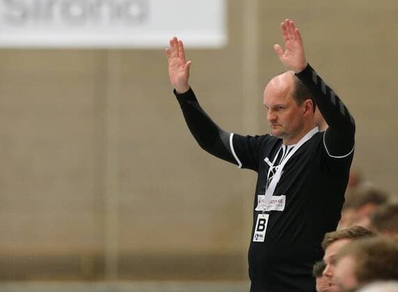 2 HBL HSG Constance VFL Luebeck Schwartau Torge GreveTrainer SCH 2 Liga Handball HSG Konstanz VFL Luebeck Schwartau 04 05 2018 Konstanz Copyright: xEIBNER PeterxPisax EP_EER