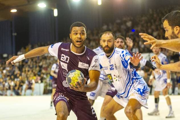 Handball, Istres OPH ist französischer Meister Vincent Bello (Istres) HANDBALL : Istres vs Dijon - Proligue - Istres - 04 05 2018 NorbertScanella Panoramic 