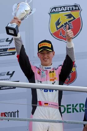 David Schumacher US Racing CHRS is happy to be ranked number 1 in the rookie classification at the Formula 4 Championship at the DTM race at the Hockenheimring Copyright Thomas Pakusch