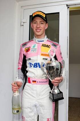David Schumacher US Racing CHRS is happy to be ranked number 1 in the rookie classification at the Formula 4 Championship at the DTM race at the Hockenheimring Copyright Thomas Pakusch