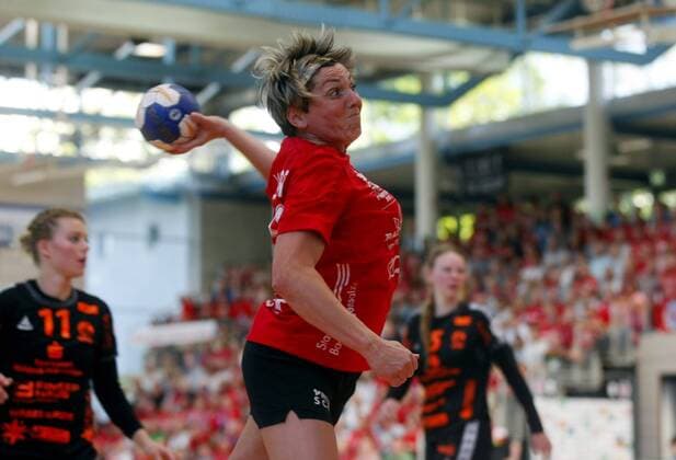 Bad Langensalza 05 05 2018 Sport Handball 1 Bundesliga Women Season 2017 18 Thüringer HC THC vs HSG Bad Wildungen HSG Lýdia Jakubisová THC