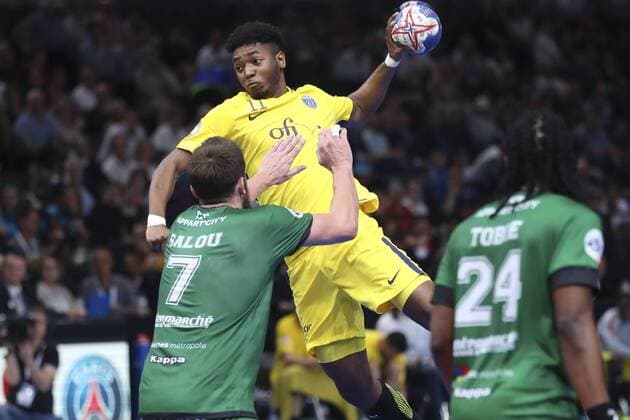 Benoit Kounkoud (PSG) HANDBALL : Nimes vs Paris Saint Germain - Finale Coupe de France Hommes - 05 05 2018 GwendolineLeGoff Panoramic 