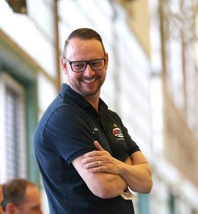 Bietigheim Handball 1 Bundesliga SG BBM Bietigheim vs HC Rödertal coach BBM Martin Albertsen is pleased