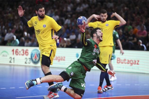 Hichem Kaabeche (USAM) HANDBALL : Nimes vs Paris Saint Germain - Finale Coupe de France Hommes - 05 05 2018 GwendolineLeGoff Panoramic 