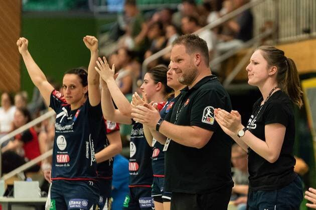 Hagen Gunsenhauser SG H2Ku Herrenberg Kuties Manager SG H2Ku Herrenberg Kuties vs Kurpfalz Baeren Handball 2 Bundesliga Women HBF Season 17 18 05 05 2018 SG H2Ku Herrenberg Kuties vs Kurpfalz Baeren Handball 2 Bundesliga Women HBF Season 17 18 05 05 2018 Herrenberg Copyright: xEibner-Pressefoto WolfgangxFrankx SGH
