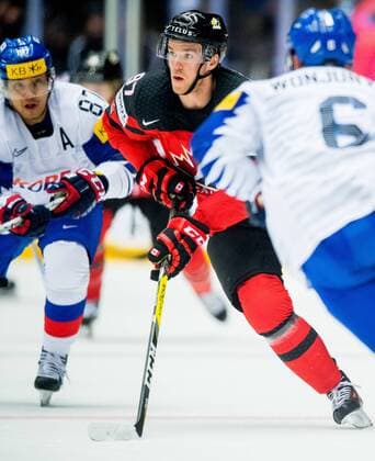 180506 Connor McDavid of Canada during the IIHF Ice Hockey World Championship match between South Korea and Canada on May 6, 2018 in Herning Photo Vegard Wivestad Gray PICTURES N Code VG 170154  Copyright: VEGARDxWIVESTADxGR¯TT BB180506BB131