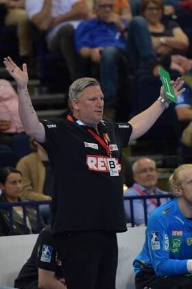 HBL DHB Cup Final Rhein Neckar Loewen vs TSV Hannover Burgdorf 05 05 18 Barcelycard Arena Hamburg HBL DHB Cup Final Rhein Neckar Loewen vs TSV Hannover Burgdorf pictured coach Nikolaj Jacobsen Loewen nordphoto xWitke nph00002