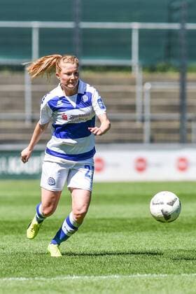 Vanessa Martini MSV Duisburg 22 Cut Out Single Image Full Body Action Action single picture Football Alliance Women Bundesliga 1 FC Köln MSV Duisburg xmhx