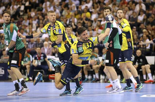 Alexander Petersson Löwen Handball Final Four Tournament in Hamburg on Sun 06 05 2018 Final Rhein Neckar Löwen Burgdorf Hannover 30 26