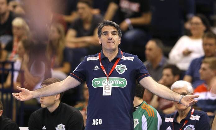 Torjubel bei den Löwen Filip Taleski and Kristian Bliznac Handball Final Four Tournament in Hamburg on Sun 06 05 2018 Finale Rhein Neckar Löwen Burgdorf Hannover 30 26