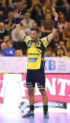 Torjubel bei den Löwen Alexander Petersson Handball Final Four Tournament in Hamburg on Sun 06 05 2018 Final Rhein Neckar Löwen Burgdorf Hannover 30 26