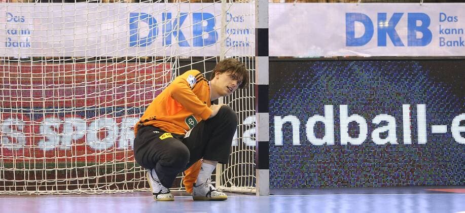Loser Hannover Goalkeeper Malte Semisch Handball Final Four Tournament in Hamburg on Sun 06 05 2018 Final Rhein Neckar Löwen Burgdorf Hannover 30 26