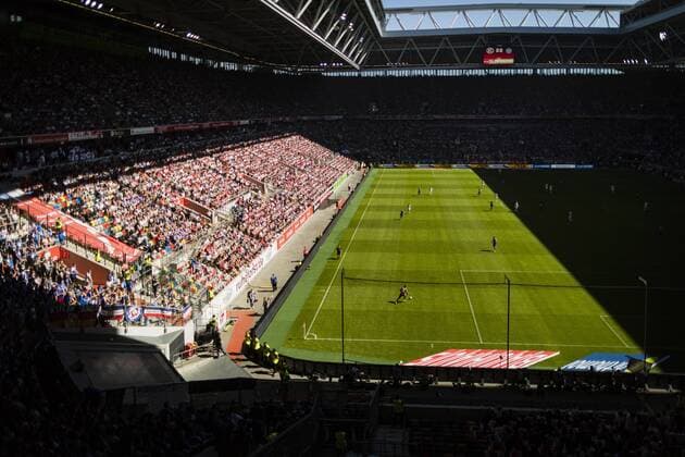 Dusseldorf 06 05 2018 Sold out Arena Fortuna Dusseldorf Holstein Kiel