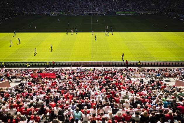 Dusseldorf 06 05 2018 Sold out Arena Fortuna Dusseldorf Holstein Kiel
