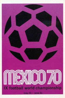 LOCANDINA, POST CARD, LOGO, CAMPIONATI MONDIALI DI CALCIO MESSICO 1970 CAMPIONATI MONDIALI FIFA MESSICO 1970