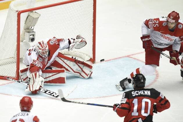 IIHF World Championship WM Weltmeisterschaft Group B Ice hockey Eishockey match between Canada and Denmark in Jyske Bank Boxen Arena in Herning, Denmark, Monday, May 7, 2018. Foto: Lars Moeller Ritzau Scanpix 2018 , Herning Denmark  Copyright: LarsxMoellerx cop102 spdk20180507-202639-L