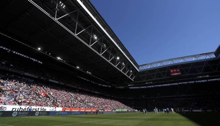 ESPRIT Arena Soccer 2 Soccer League Season 2017 2018 Game Fortuna Duesseldorf Holstein Kiel 1 1 on 06 May 2018 at the Esprit Arena in Duesseldorf