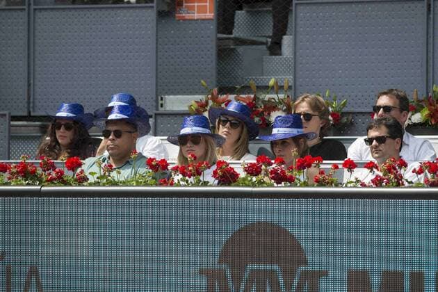 May 9, 2018 - Madrid, Madrid, Spain - RONALDO (L) watches KYLE EDMUND vs. NOVAK DJOKOVIC match during the 2nd round of Mutua Madrid Open 2018 - ATP Tennis Herren in Madrid. Mutua Madrid Open 2018 - Day 5. - ZUMAr159 20180509_zap_r159_025 Copyright: xPatriciaxRodriguezx