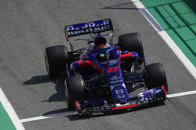 May 11, 2018 - Barcelona, Catalonia, Spain - May 10th, 2018 - Circuit de Barcelona-Catalunya, Montmelo, Spain - Formula One Spanish GP 2018; Brendon Hartley of Scuderia Toro Rosso Honda during the FP1 of the Spanish GP. Barcelona Formula One Spanish GP; .May 11th - ZUMAa178 20180511_zap_a178_003 Copyright: xEricxAlonsox