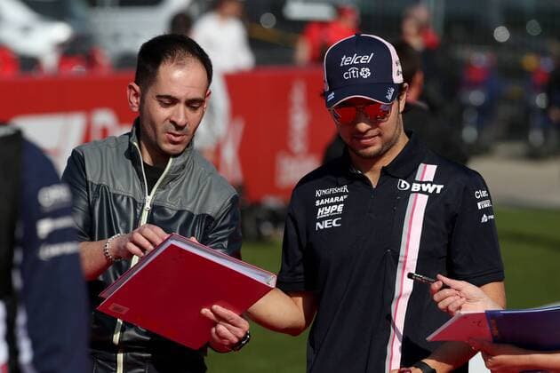 Photo4 LaPresse 11 05 2018 Barcelona, Spain Grand Prix Formula One Spain 2018 In the pic: Sergio Perez (MEX) Sahara Force India F1 VJM011 & xa9; Photo4 LaPresse 11 05 2018 Barcelona, Spain Sport Grand Prix Formula One Spain 2018 In the pic: Sergio Perez (MEX) Sahara Force India F1 VJM011  Copyright: xPhoto4 LaPressex